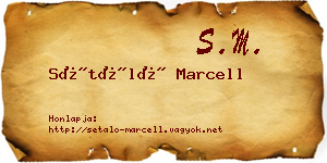 Sétáló Marcell névjegykártya